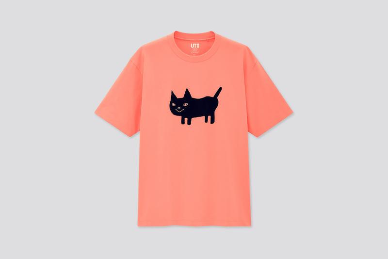 uniqlo ut kenshi yonezu collaboration unisex t shirts cats pink blue tees